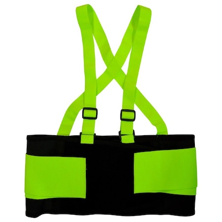 Ge Back Support Belt, L, 38"- 43", High Visibility GR542L